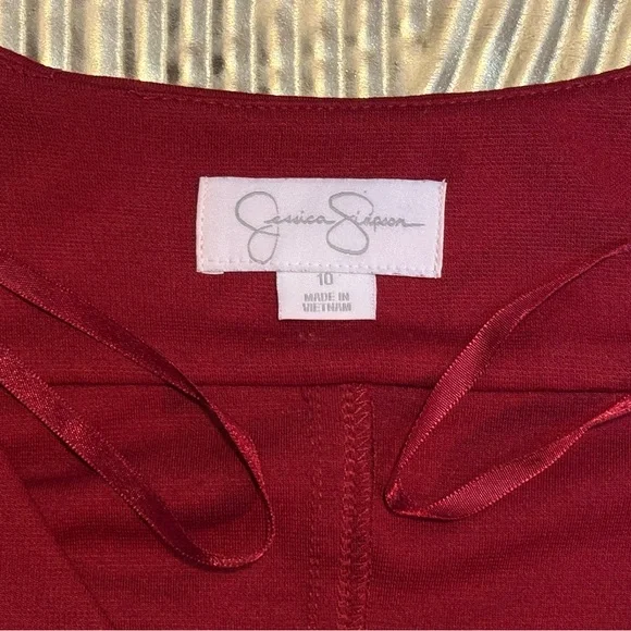 Burgundy Women's Dress - Picture 11 of 11